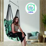 Gentle yet sturdy Cotton Jhula with Floral Design | Traditional Hammock Swing for home | Holds 200 Kg