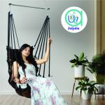 Refined Brown Hammock Swing | Premium Jhula for Elegant Home Interiors