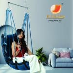 Premium Cotton Hanging Jhula Chair for Home Balcony & Garden | Durable Hammock Swing