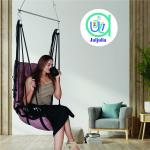 Soft Pink Jhula | Beautiful Hanging Swing for Balcony, Living Room & Indoor Use