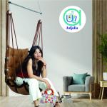 Luxury Golden Jhula | Premium Hammock Swing for Balcony & Living Room | Supports 200 Kg