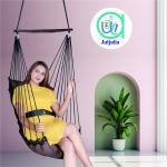 Classic Coffee-Coloured Jhula | Handwoven Hammock Swing for Indoor & Outdoor | Holds 200 Kg