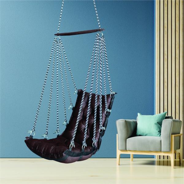 Elegant Brown Jhula | Sturdy & Durable Swing Chair for Your Home