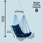 Premium Cotton Hanging Jhula Chair for Home Balcony & Garden | Durable Hammock Swing