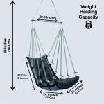 Dark Grey Hanging Jhula – Heavy Duty Swing Chair for Home, Balcony & Outdoor (200 Kg Capacity)