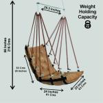 Luxury Golden Jhula | Premium Hammock Swing for Balcony & Living Room | Supports 200 Kg