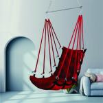Vibrant Red Hanging Jhula | Colourful Swing for Home, Verandah & Terrace
