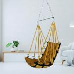 Ochre Yellow Jhula | Stylish & Playful Hanging Swing for Living Room & Home