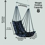 Modern Black Jhula | Elegant Hanging Swing for Indoor & Outdoor Use