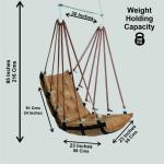 Luxury Golden Jhula | Premium Hammock Swing for Balcony & Living Room | Supports 200 Kg