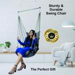Dark Grey Hanging Jhula – Heavy Duty Swing Chair for Home, Balcony & Outdoor (200 Kg Capacity)