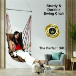 Luxury Golden Jhula | Premium Hammock Swing for Balcony & Living Room | Supports 200 Kg