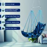 Premium Cotton Hanging Jhula Chair for Home Balcony & Garden | Durable Hammock Swing
