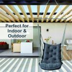 Dark Grey Hanging Jhula – Heavy Duty Swing Chair for Home, Balcony & Outdoor (200 Kg Capacity)
