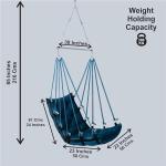 Premium Cotton Hanging Jhula Chair for Home Balcony & Garden | Durable Hammock Swing