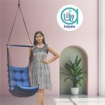 Elegant Blue Jhula for Balcony & Home | Comfortable Hammock Swing with High Weight Capacity